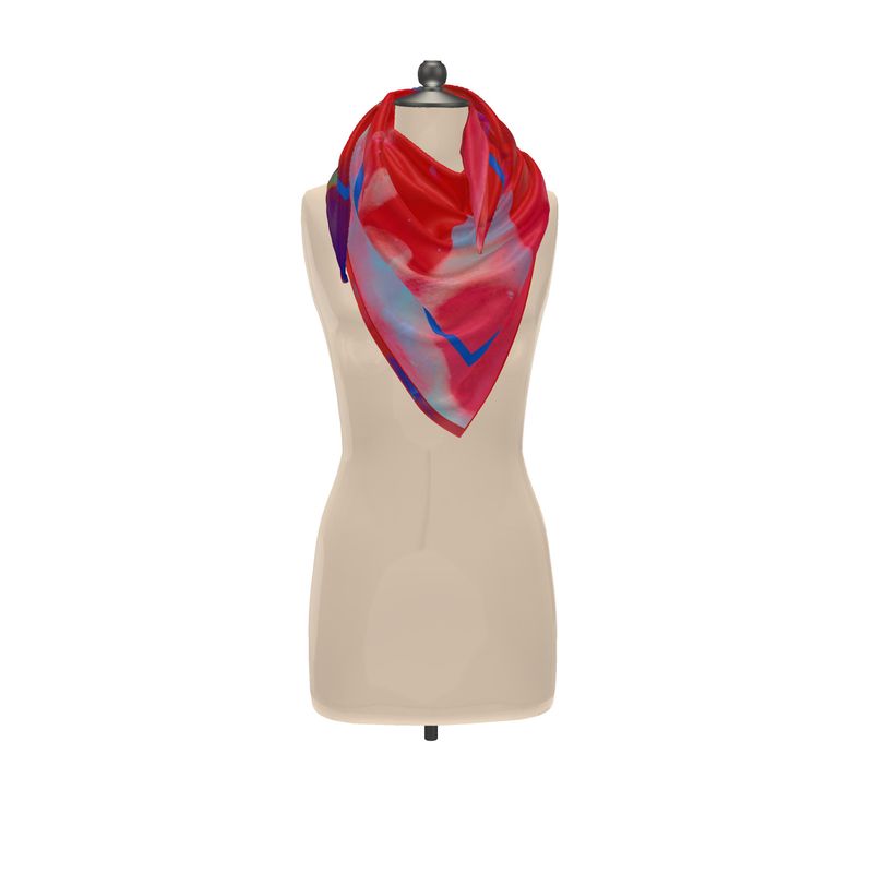 'Akatsuki' Shizuka/ Headscarf, displayed textile; art.