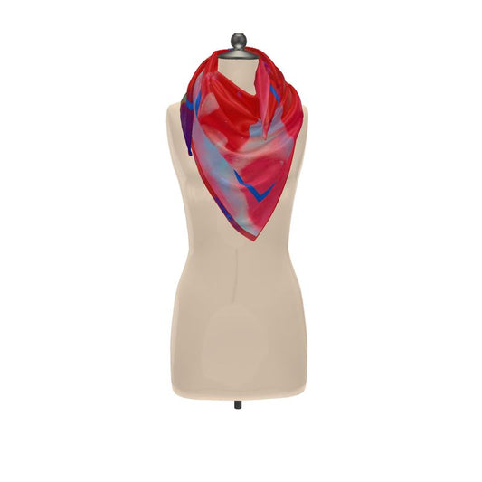 'Akatsuki' Shizuka/ Headscarf, displayed textile; art.