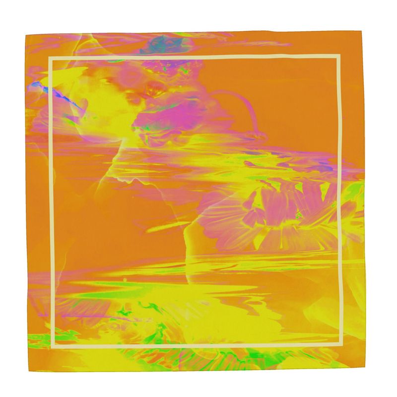 'Hibiki' Shizuka/ Head scarf, displayed textile; art.