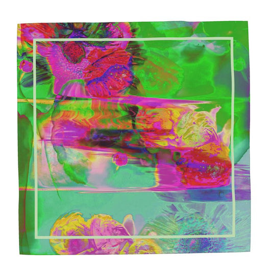 'Yutaka' Shizuka/ Headscarf, displayed textile; art.