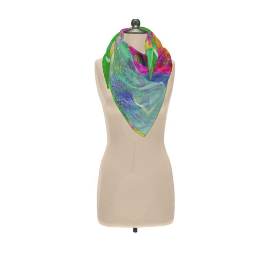 'Yutaka' Shizuka/ Headscarf, displayed textile; art.